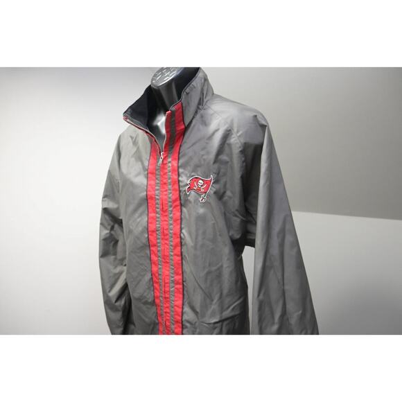 VTG Adidas Windbreaker Lined Track Jacket NFL Tampa Bay Buccaneers Mens Size XL - Picture 3 of 14